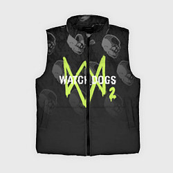 Женский жилет Watch Dogs 2: Skulls Pattern, цвет: 3D-черный