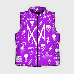 Женский жилет Watch Dogs 2: Violet Pattern, цвет: 3D-черный