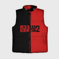 Женский жилет RDD 2: Black & Red, цвет: 3D-светло-серый