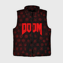 Женский жилет DOOM: Hellish signs, цвет: 3D-черный