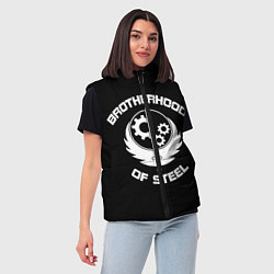 Женский жилет Brothood of Steel, цвет: 3D-светло-серый — фото 2