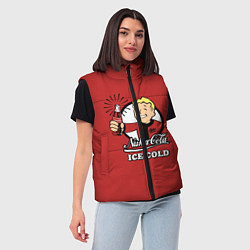 Женский жилет Nuka Cola: Ice Cold, цвет: 3D-черный — фото 2