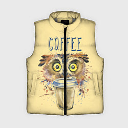 Женский жилет Owls like coffee, цвет: 3D-светло-серый