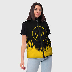 Женский жилет 21 Pilots: Black Side, цвет: 3D-светло-серый — фото 2