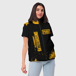 Женский жилет PUBG: Black Fashion, цвет: 3D-красный — фото 2