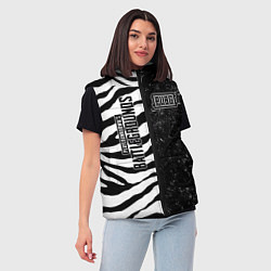 Женский жилет PUBG: Zebras Lifestyle, цвет: 3D-черный — фото 2