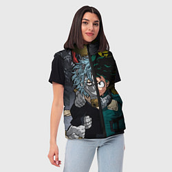 Женский жилет Моя геройская академия 1, цвет: 3D-черный — фото 2