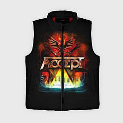 Женский жилет Accept: Flame Eagle, цвет: 3D-красный