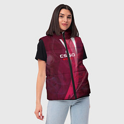 Женский жилет Cs:go - Ruby 2022 Рубин, цвет: 3D-красный — фото 2