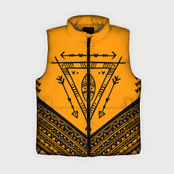 Женский жилет Native American: Yellow Style, цвет: 3D-светло-серый