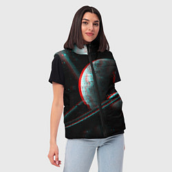 Женский жилет Cosmos Glitch, цвет: 3D-красный — фото 2