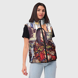 Женский жилет Billie Eilish: Street Style, цвет: 3D-черный — фото 2