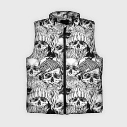 Женский жилет Hipster skulls