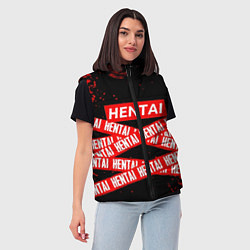 Женский жилет Японская анимация, цвет: 3D-черный — фото 2