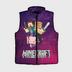 Женский жилет MINECRAFT, цвет: 3D-красный
