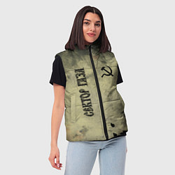 Женский жилет Сектор Газа, цвет: 3D-черный — фото 2