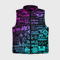 Женский жилет ЛОГОТИПЫ РОК ГРУПП