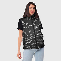 Женский жилет BILLIE EILISH: Where Do We Go, цвет: 3D-красный — фото 2