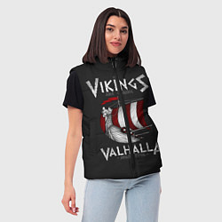 Женский жилет Vikings Valhalla, цвет: 3D-светло-серый — фото 2