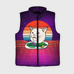 Женский жилет Woman yelling at a cat, цвет: 3D-черный