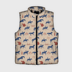 Женский жилет Кони, цвет: 3D-черный