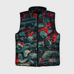 Женский жилет Уголь, цвет: 3D-красный