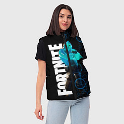 Женский жилет Fortnite 003, цвет: 3D-красный — фото 2