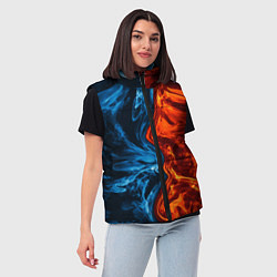 Женский жилет Огонь и вода, цвет: 3D-красный — фото 2