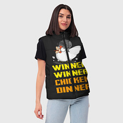 Женский жилет Winner Chicken Dinner, цвет: 3D-черный — фото 2