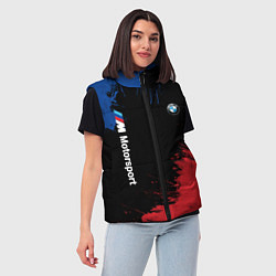 Женский жилет БМВ Мотоспорт, цвет: 3D-светло-серый — фото 2