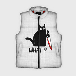 Женский жилет What cat, цвет: 3D-красный