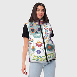 Женский жилет Мексиканские мотивы, цвет: 3D-красный — фото 2