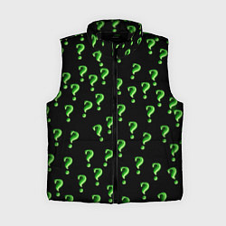 Женский жилет Знак вопроса, цвет: 3D-черный