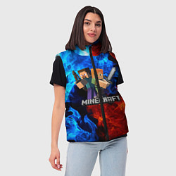 Женский жилет MINECRAFT, цвет: 3D-красный — фото 2