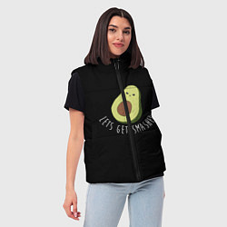 Женский жилет Авокадо, цвет: 3D-черный — фото 2