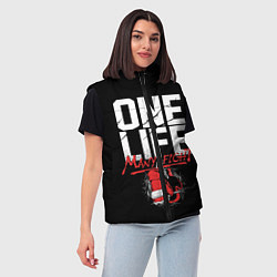 Женский жилет One Life Many Fight, цвет: 3D-красный — фото 2