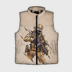 Женский жилет Военный, цвет: 3D-черный