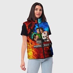 Женский жилет MINECRAFT, цвет: 3D-светло-серый — фото 2