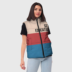 Женский жилет Половое воспитание, цвет: 3D-красный — фото 2