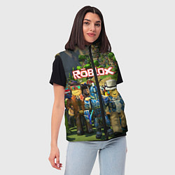 Женский жилет ROBLOX, цвет: 3D-светло-серый — фото 2