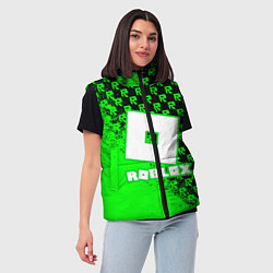 Женский жилет Roblox, цвет: 3D-светло-серый — фото 2