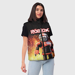 Женский жилет ROBLOX, цвет: 3D-черный — фото 2