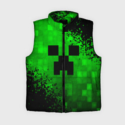 Женский жилет MINECRAFT, цвет: 3D-черный