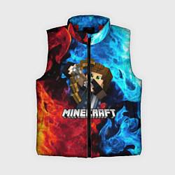 Женский жилет Minecraft Майнкрафт, цвет: 3D-красный