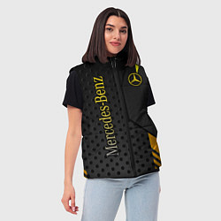 Женский жилет Mercedes-Benz, цвет: 3D-черный — фото 2