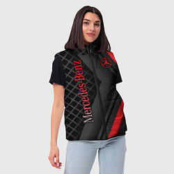 Женский жилет Mercedes-Benz, цвет: 3D-черный — фото 2