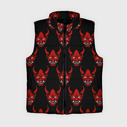 Женский жилет Маски Они, цвет: 3D-черный