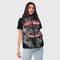Женский жилет Five Finger Death Punch, цвет: 3D-черный — фото 2