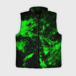 Женский жилет Зелёная краска, цвет: 3D-красный