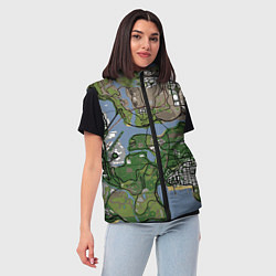 Женский жилет San andreas, цвет: 3D-светло-серый — фото 2